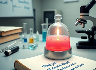 بطاقة شكر من عبير المصري للدكتور جمعه الخياط والأستاذة غاليه الحربي 